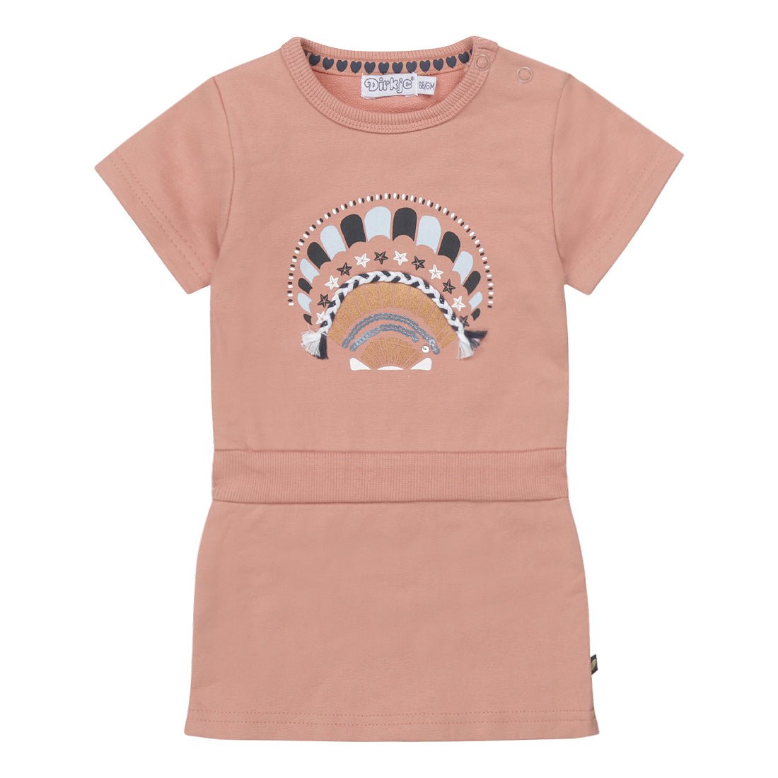 Girls Dress ls - Kool KidsDIRKJEKool KidsT46355 - 35KOOLGirls Dress ls3 MesesOld pink